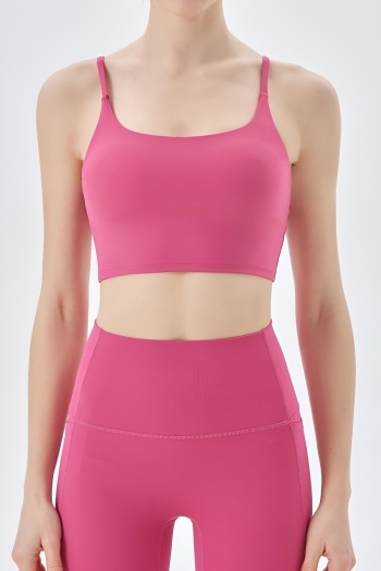 sports high stretch 3 colors removable padding sling yoga fitness bra
