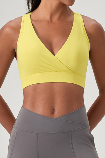 sports plus size high stretch 4 colors with padded beautiful back yoga bra