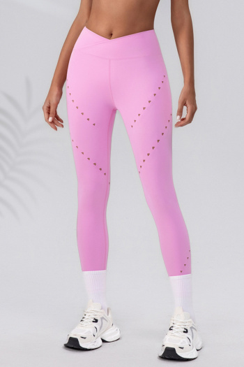 sports stretch tight hollow breathable high waist quick-drying yoga pants