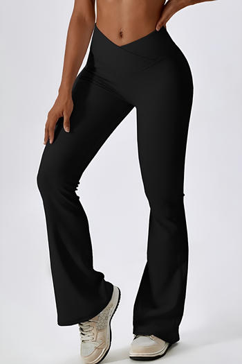 sports high stretch 8 colors high waist dancing bell-bottoms