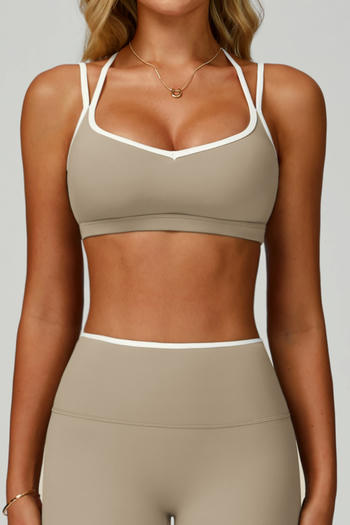 sports high stretch sling with padded tight quick-drying yoga bra size run small