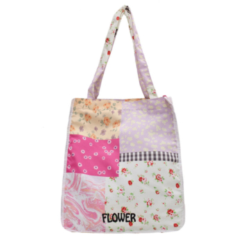 Two color high-capacity batch printing letter canvas bag