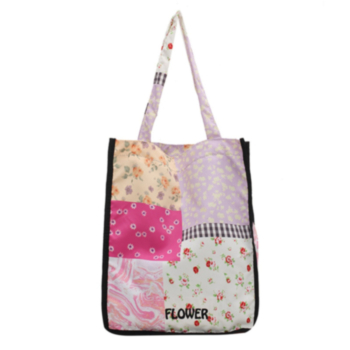 Two color high-capacity batch printing letter canvas bag