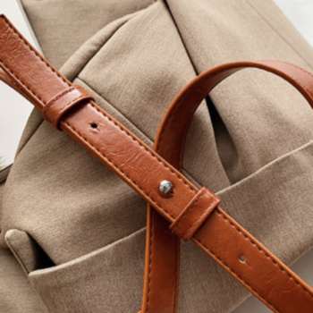 PU Tassels zip-up ajustable shoulder bag
