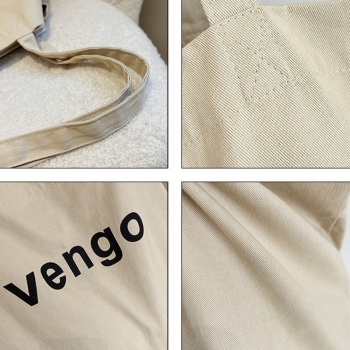 Stylish new four colors high-capacity letter printing canvas open design shoulder bag 63cm(l)* 17cm(w)* 39cm(h)