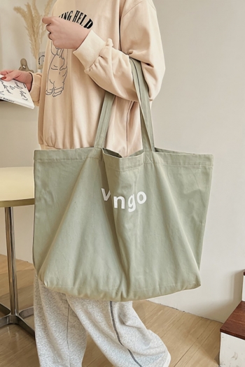 Stylish new four colors high-capacity letter printing canvas open design shoulder bag 63cm(l)* 17cm(w)* 39cm(h)