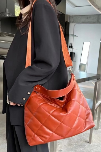 stylish new 4 colors pu zip-up high-capacity shoulder bag