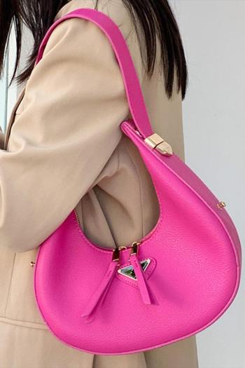 stylish new 6 colors pu zip-up shoulder bag