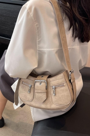Stylish new 4 colors pu magnetic button adjustable shoulder bag