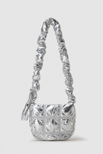 stylish new 6 colors nylon bubble zip-up shoulder bag
