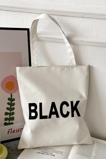 Canvas Tote Bag With Zipper Tote Bag Canvas Lettering Print