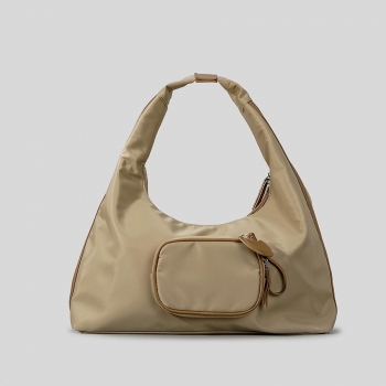 stylish new 4 colors oxford cloth detachable pocket zip-up handbag