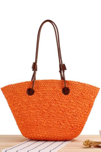 stylish new 3 colors high-capacity beach straw open design shoulder bag