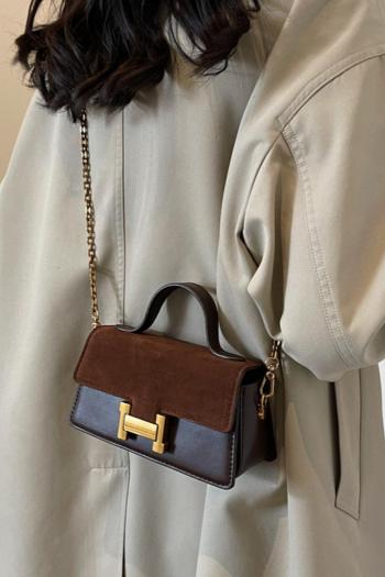 stylish new 3 colors pu lock buckle crossbody handbag