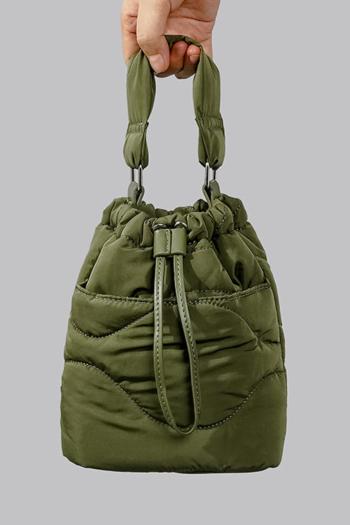 stylish new 4 colors solid color nylon drawstring handbag
