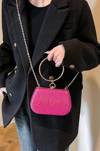 stylish new 5 colors solid color lock buckle crossbody handbag