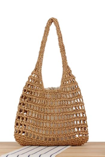 stylish new 5 colors solid color weave straw bag