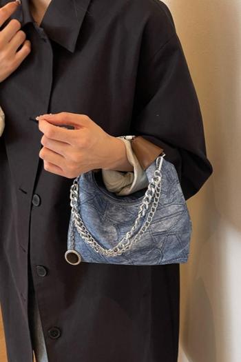 stylish new 3 colors embroidery decor zip-up crossbody handbag