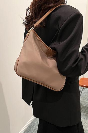 stylish new 4 colors nylon zip-up shoulder tote bag