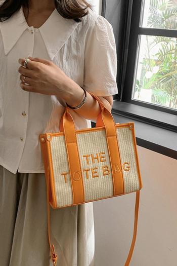 stylish new 10 colors letter embroidery stitching pu zip-up crossbody handbag