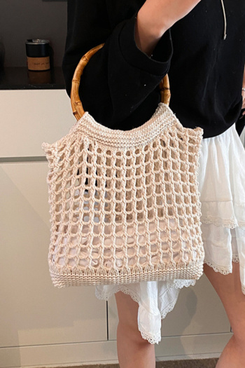 stylish new weave fishnet open design handbag