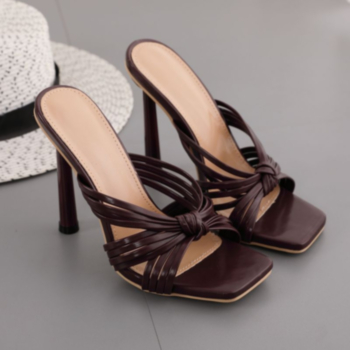 Four colors peep toe high-heel stylish sandals (Heel height:11CM)