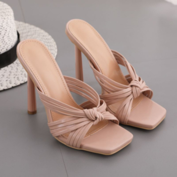Four colors peep toe high-heel stylish sandals (Heel height:11CM)