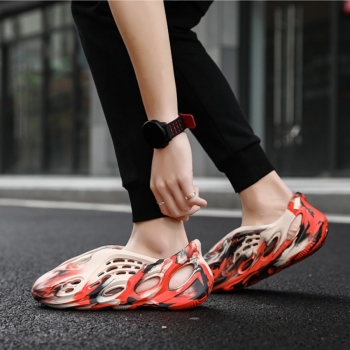 Summer couple style four colors orange colorful hollow stylish trend sandals