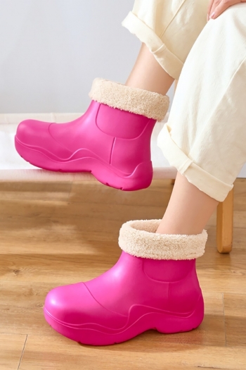 eur34-eur40 waterproof thermal lined midi upper stylish high quality rain boots