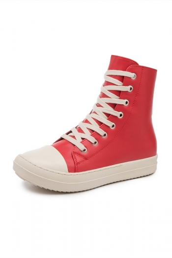 New lace-up thick bottom stylish casual canvas shoes