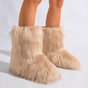 Winter new 8 colors solid color plush boots