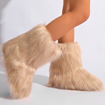 Winter new 8 colors solid color plush boots