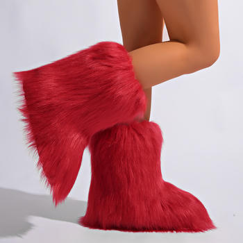 Winter new 8 colors solid color plush boots