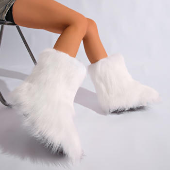 Winter new 8 colors solid color plush boots