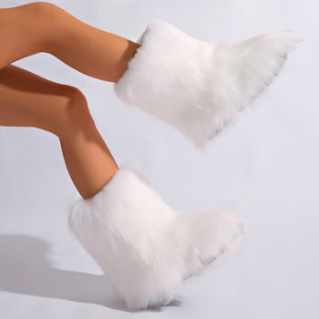 Winter new 8 colors solid color plush boots