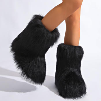 Winter new 8 colors solid color plush boots