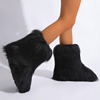 Winter new 8 colors solid color plush boots