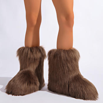 Winter new 8 colors solid color plush boots