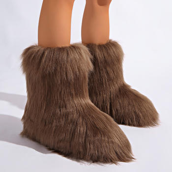 Winter new 8 colors solid color plush boots