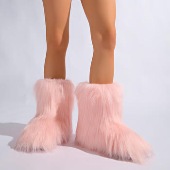 Winter new 6 colors solid color plush boots