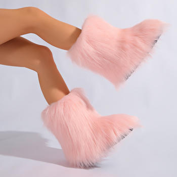 Winter new 6 colors solid color plush boots