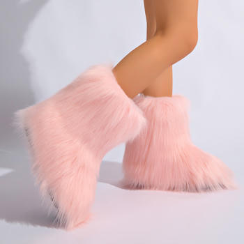 Winter new 6 colors solid color plush boots