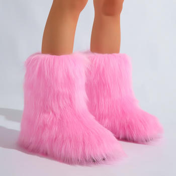 Winter new 6 colors solid color plush boots