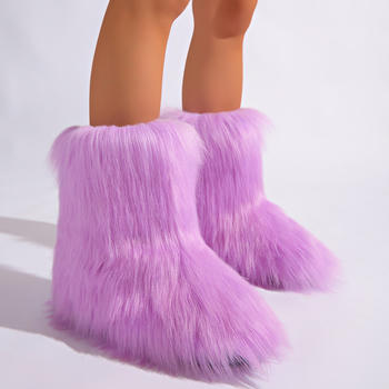 Winter new 6 colors solid color plush boots