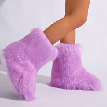 Winter new 6 colors solid color plush boots