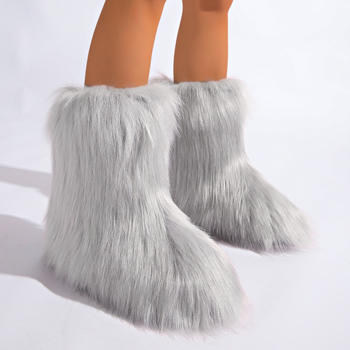 Winter new 6 colors solid color plush boots
