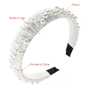 1 pc Faux pearl design personality fashionable hair hoop