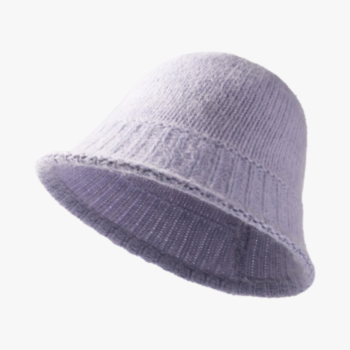 1 pc Nine color fashion jacquard solid color knitted bucket hat 54-60cm