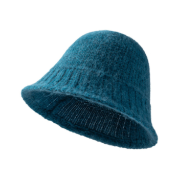 1 pc Nine color fashion jacquard solid color knitted bucket hat 54-60cm