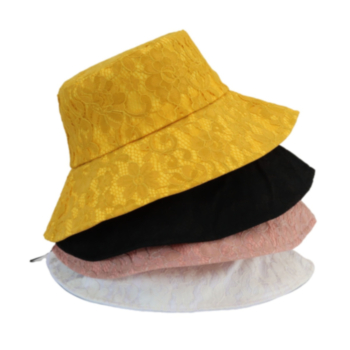 1 pc four color lace ajustable bucket hat 56-58cm
